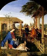 Julius Schnorr von Carolsfeld The Family of St John the Baptist Visiting the Family of Christ oil painting reproduction